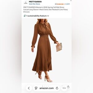 Pretty garden long sleeve maxi dress